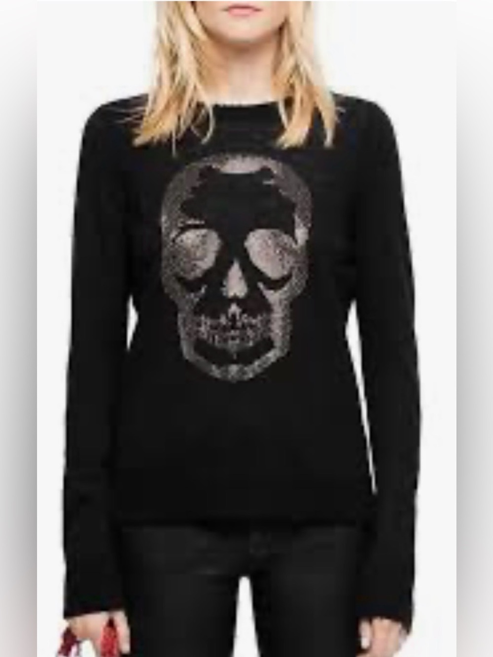 Zadig & Voltaire Miss M Skull Sweater, Black, XS, Excellent Like New Condition!